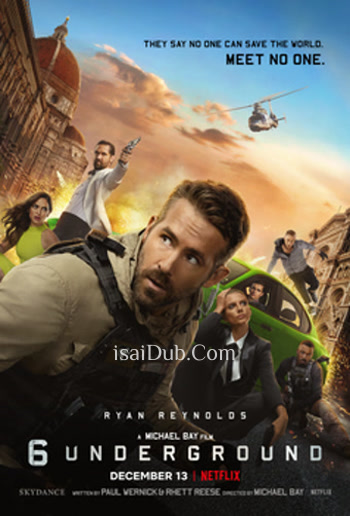 6 Underground (2019) (English) - Tamil Movie Poster
