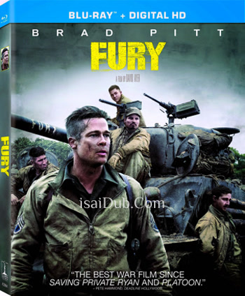 Fury (2014) (English) - Tamil Movie Poster