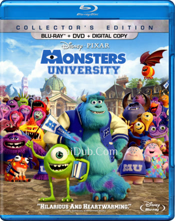 Monsters University (2013) (English) - Tamil Movie Poster